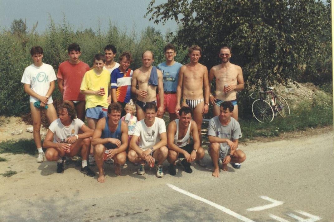 Teilnehmer vom 1. Pöttschinger Triathlon 1989